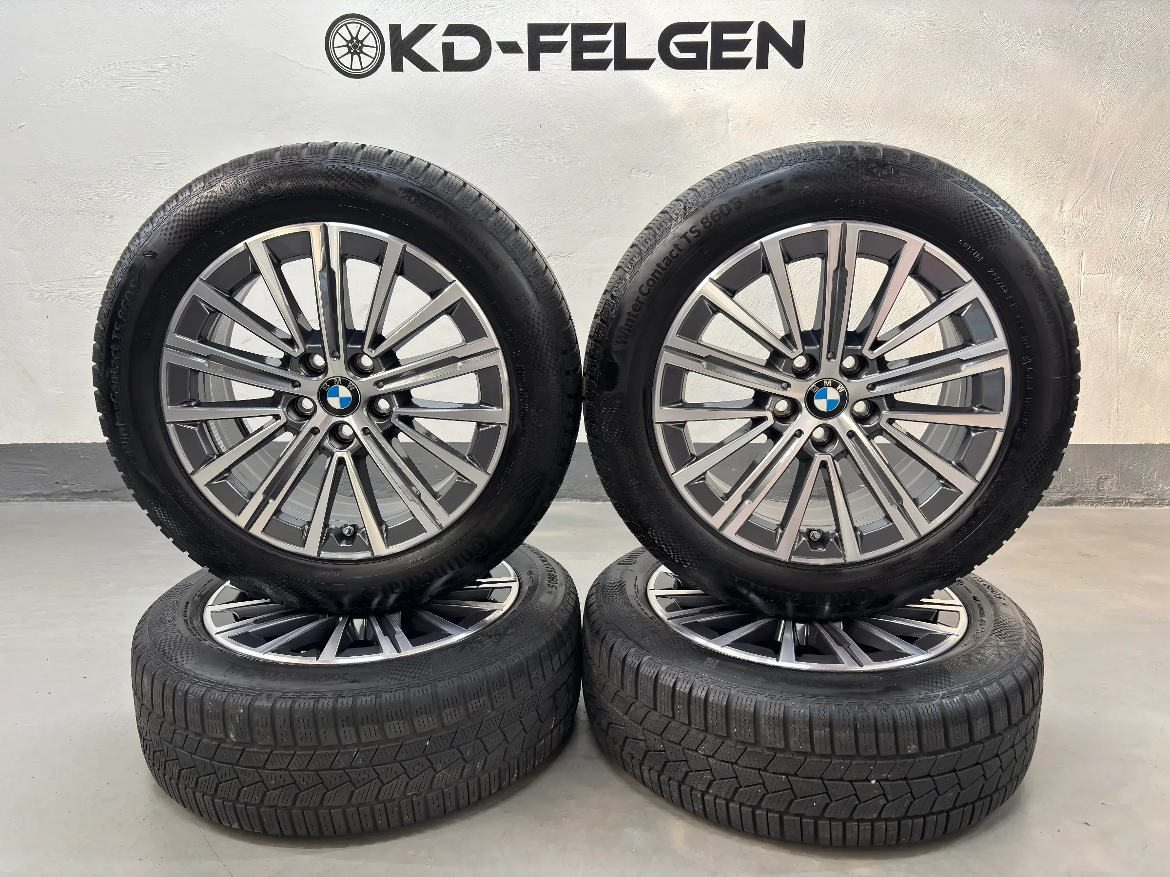 Original BMW 2er U06 Styling V-Speiche 833 17 Zoll Winterräder Alufelgen 6891174 - Bild 1