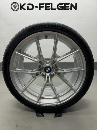 Original BMW 1063M 20/21 Zoll Sommerräder M2 G87 M3 G80 G81 M4 G82 M Performance Y-Speiche M1063 Alufelgen - Bild 3