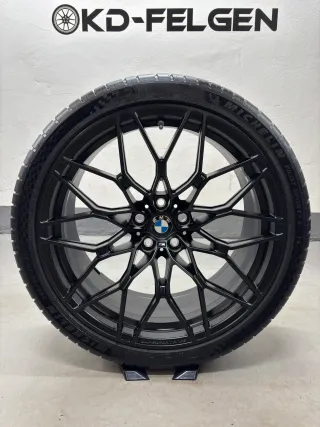 Original BMW 1000M 20/21 Zoll Sommerräder M2 G87 M3 G80 G81 M4 G82 M Performance Kreuzspeiche M 1000 Alufelgen - Bild 5