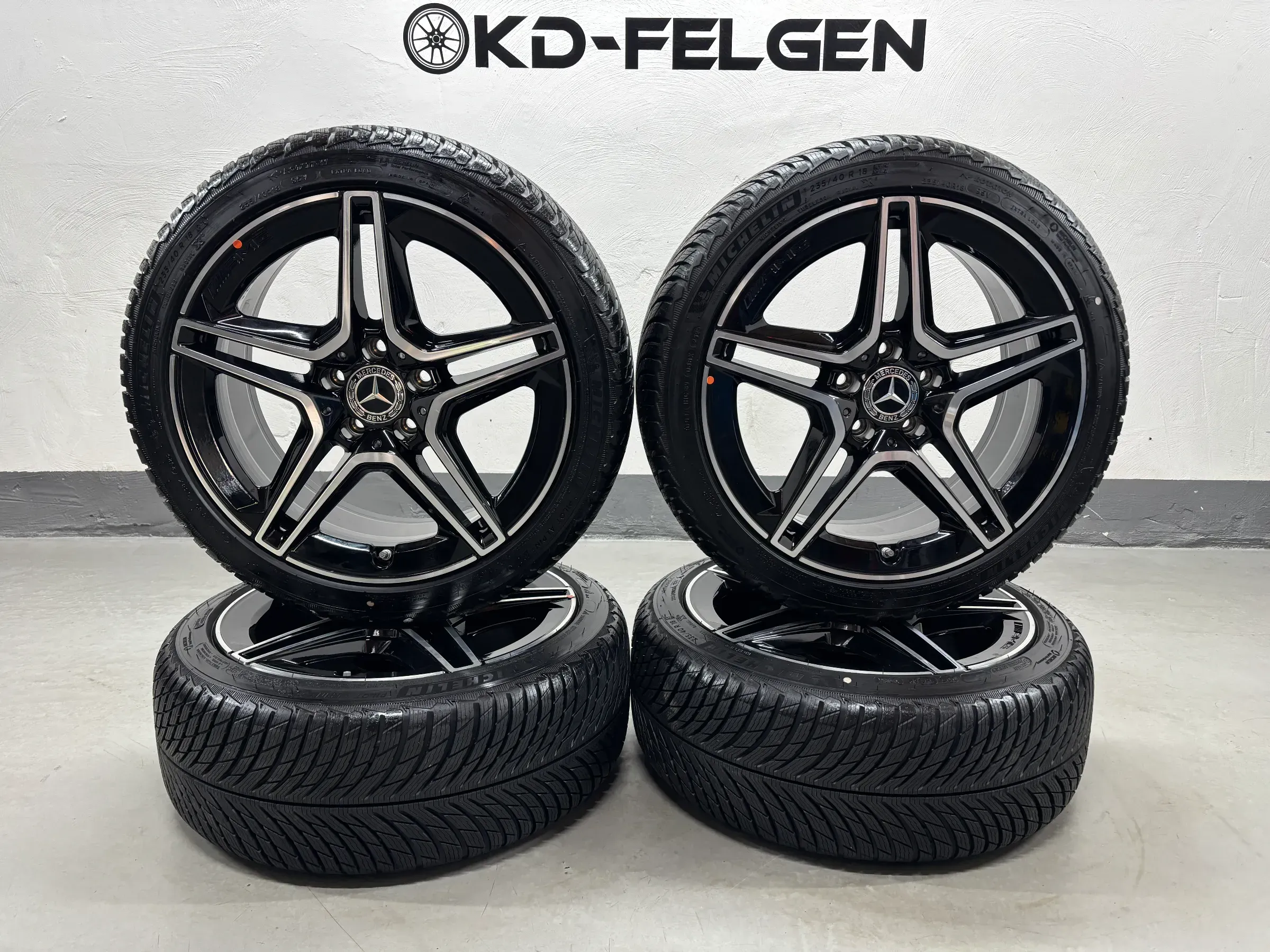 Original Mercedes 18 Zoll A35 AMG Winterräder W177 A1774014000 Alufelgen Felgen - Bild 1