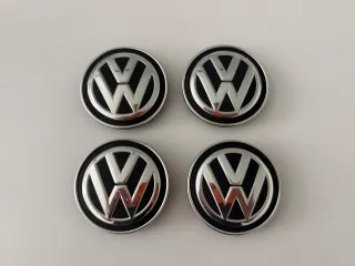 4x Original VW Nabendeckel Felgendeckel 5G0601171 schwarz Nabenkappen Radkappe - Bild 1