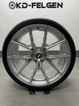 Original BMW 1063M 20/21 Zoll Sommerräder M2 G87 M3 G80 G81 M4 G82 M Performance Y-Speiche M1063 Alufelgen - Bild 5