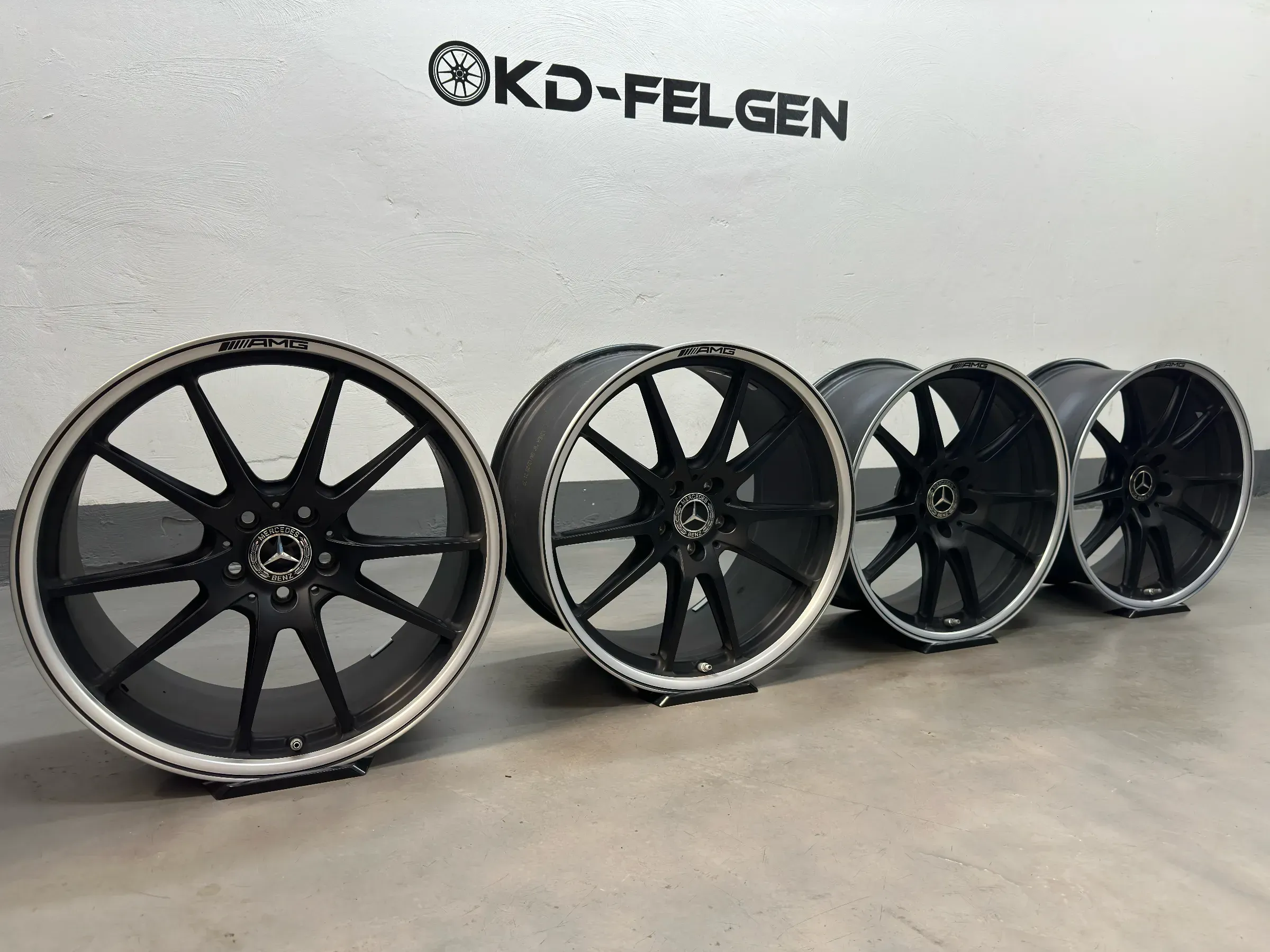 Original Mercedes C63 S AMG 19/20 Zoll Alufelgen A2054017400 A2054017500 C205 A - Bild 1