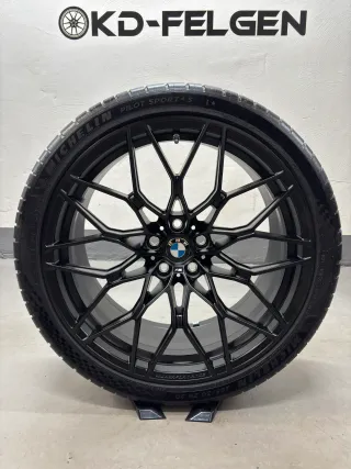 Original BMW 1000M 20/21 Zoll Sommerräder M2 G87 M3 G80 G81 M4 G82 M Performance Kreuzspeiche M 1000 Alufelgen - Bild 4