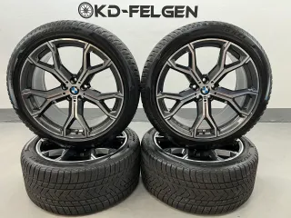Original BMW X5 G05 X6 G06 M741 21 Zoll Winterräder Alufelgen M Y-Speiche 741M - Bild 1