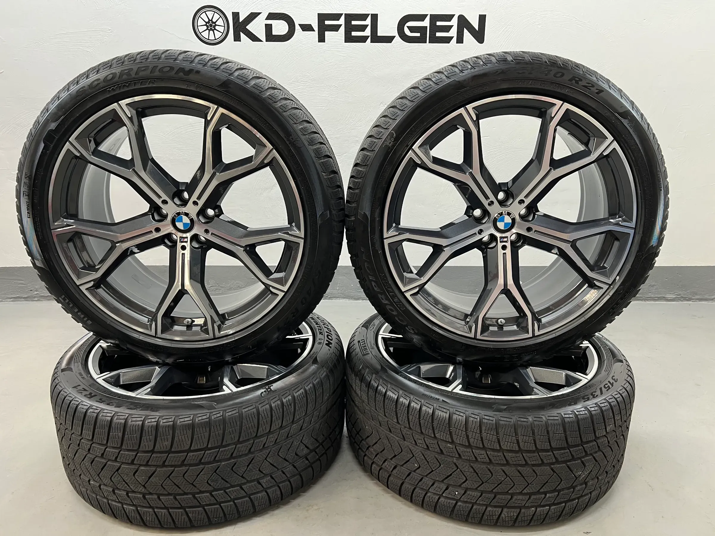 Original BMW X5 G05 X6 G06 M741 21 Zoll Winterräder Alufelgen M Y-Speiche 741M - Bild 1