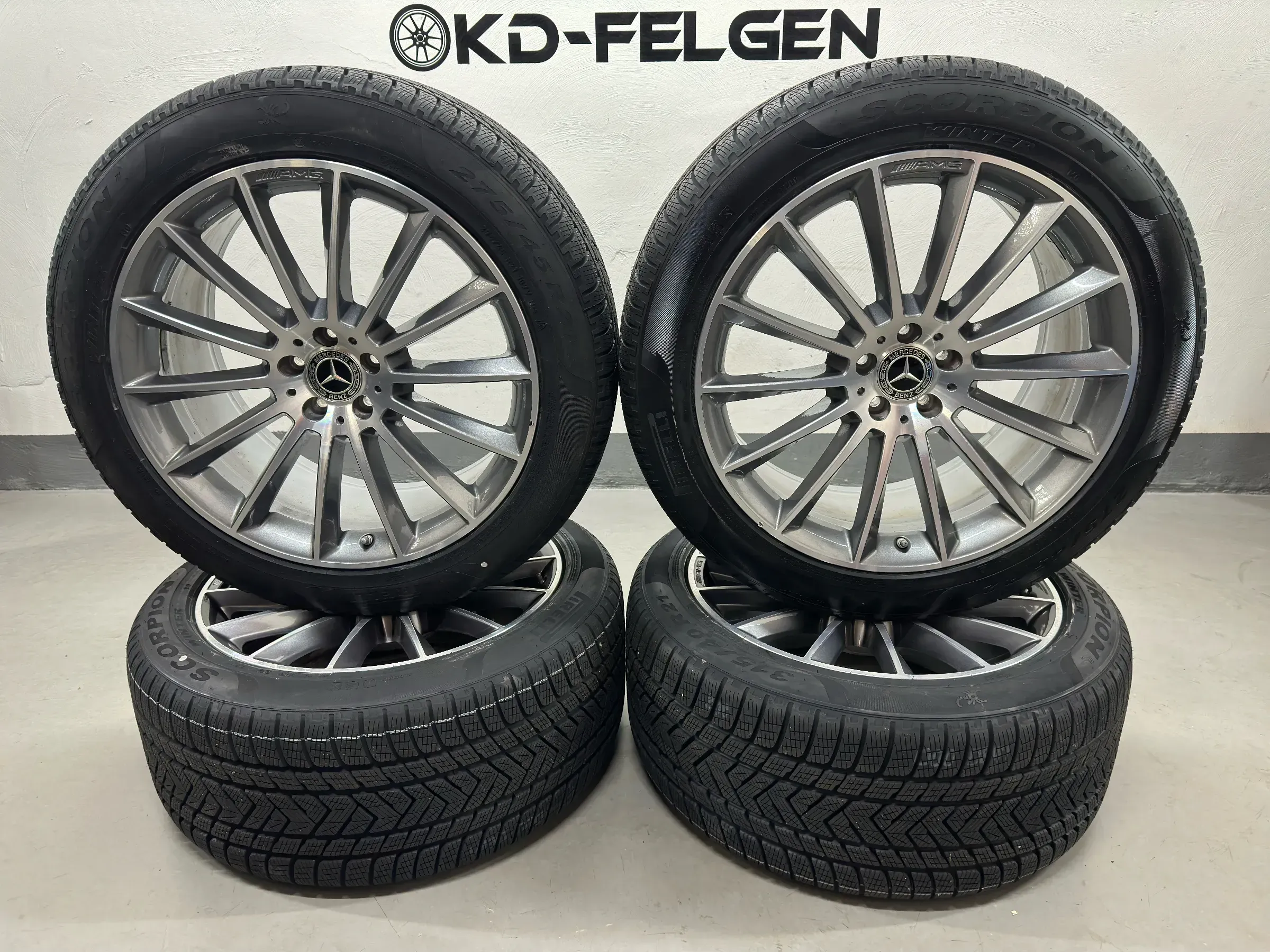 Original Mercedes 21 Zoll AMG Winterräder GLE W167 V167 Coupe A1674013400 Felgen - Bild 1