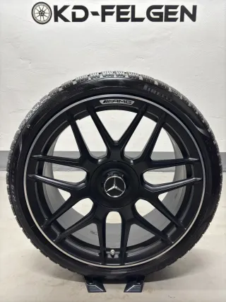 Original Mercedes A45 AMG 19 Zoll Winterräder A1774012500 Kreuzspeiche Alufelgen - Bild 3