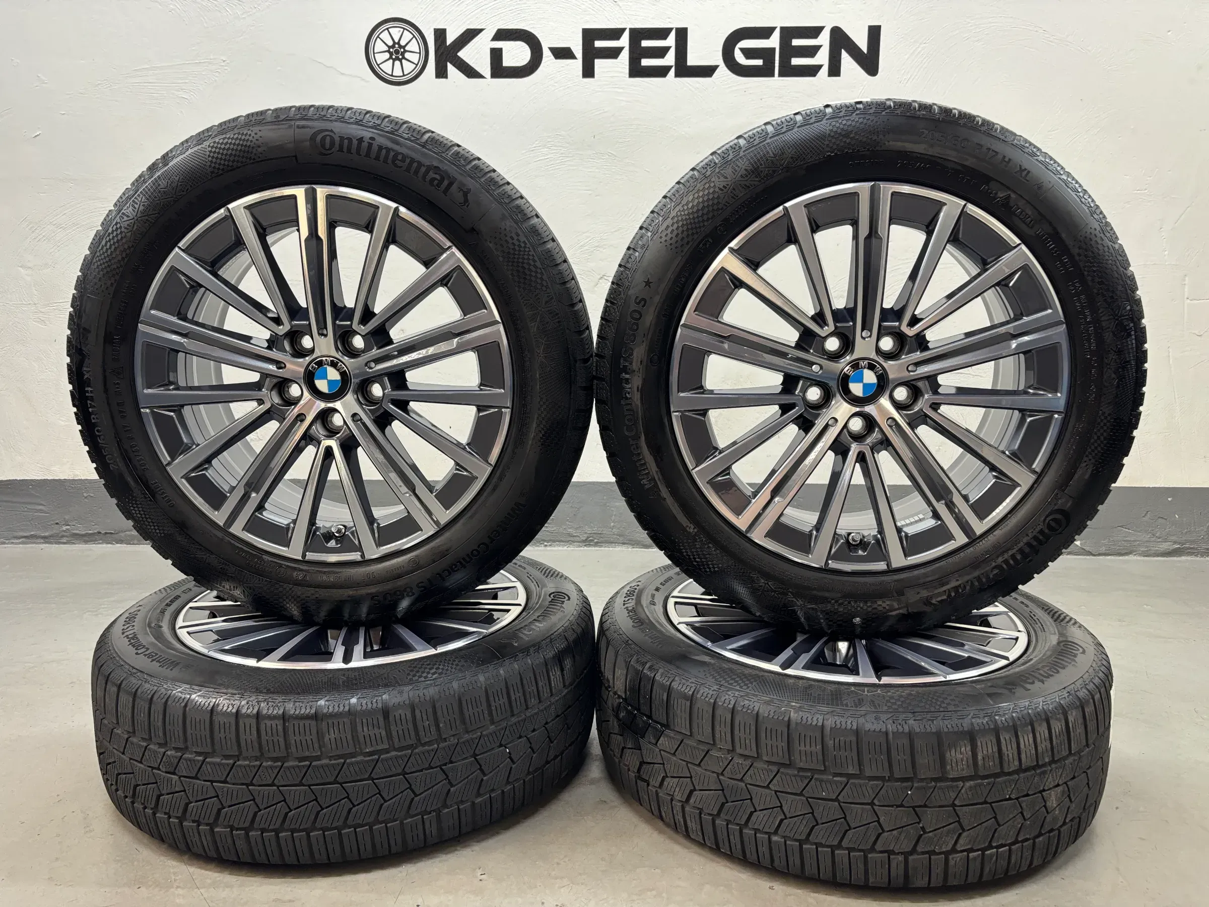 Original BMW 2er U06 Styling V-Speiche 833 17 Zoll Winterräder Alufelgen 6891174 - Bild 1