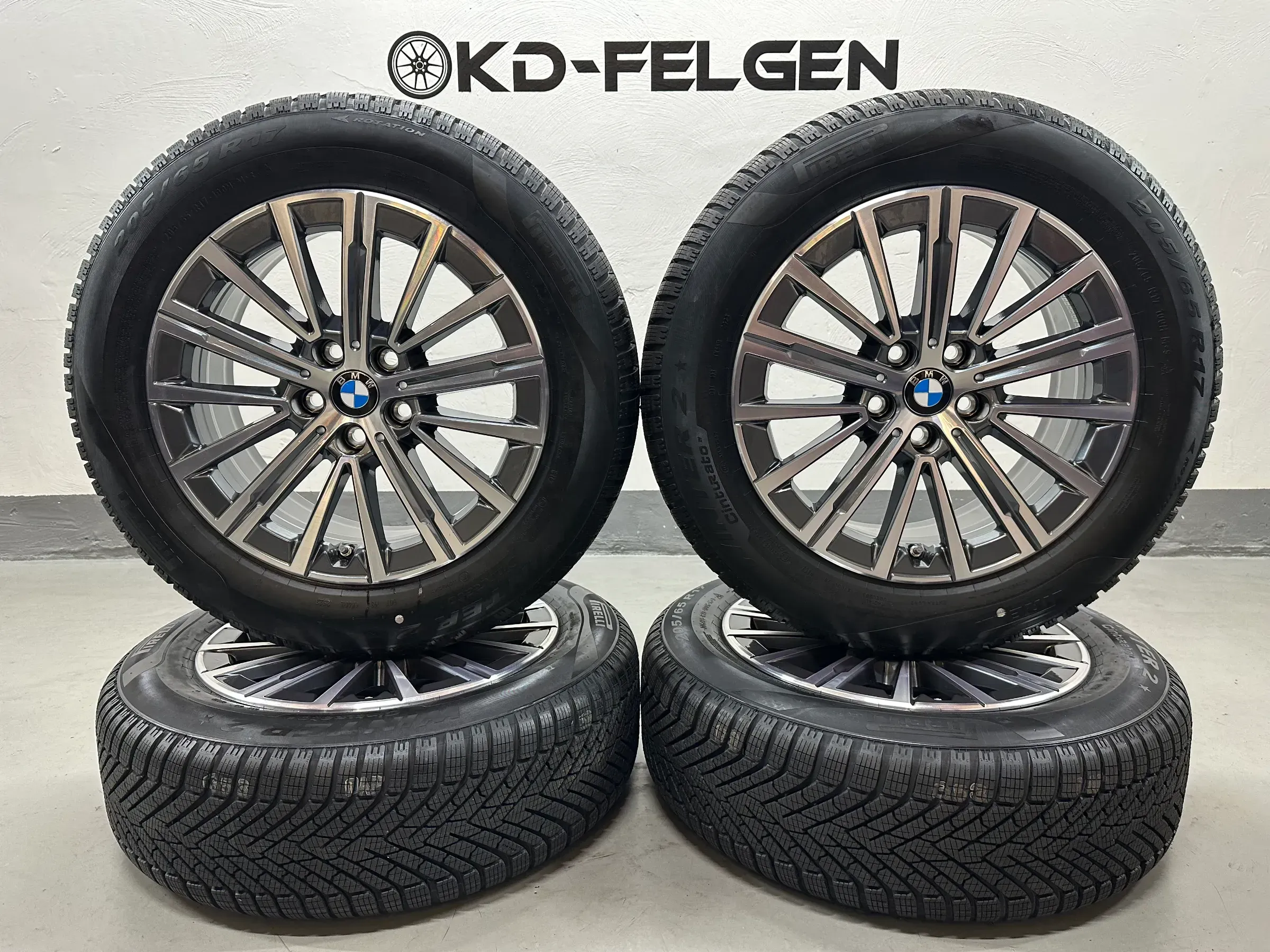 Original BMW X1 iX1 U11 X2 iX2 U10 V-Speiche 833 17 Zoll Winterräder Alufelgen - Bild 1