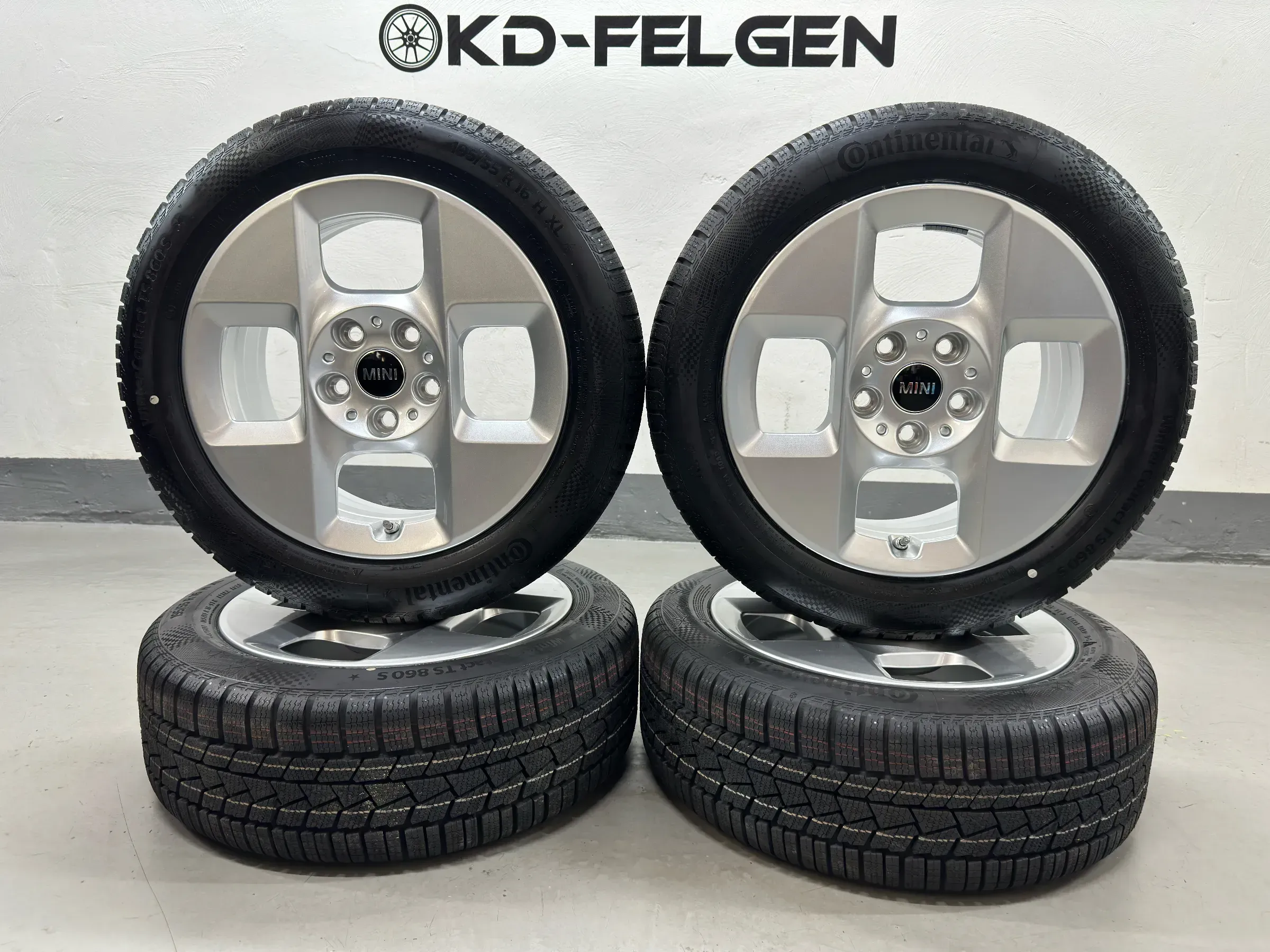 Original Mini F65 F66 F67 16 Zoll Winterräder Square Spoke 955 5A3E635 Alufelgen - Bild 1
