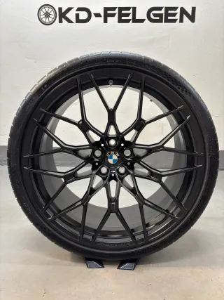Original BMW 1000M 20/21 Zoll Sommerräder M2 G87 M3 G80 G81 M4 G82 M Performance Kreuzspeiche M 1000 Alufelgen - Bild 3